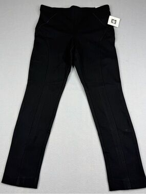 Anne Klein Pull On Slim Pants Black Stretch Dress Pants Women Size 10 NWT